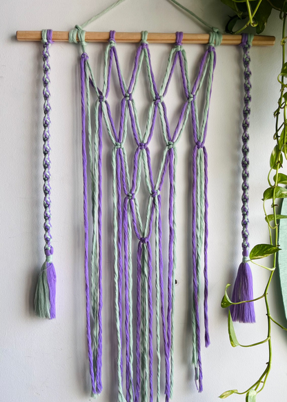 Macramé Picture Hanger with Clips | Photo Display