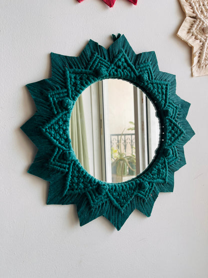3-Piece Berry Knot Macramé Mirror Set | Boho Wall Decor