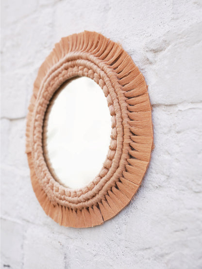 Flora Macrame Mirror | Handcrafted Boho Wall Decor