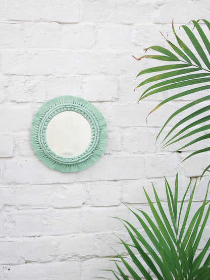 Flora Macrame Mirror | Handcrafted Boho Wall Decor