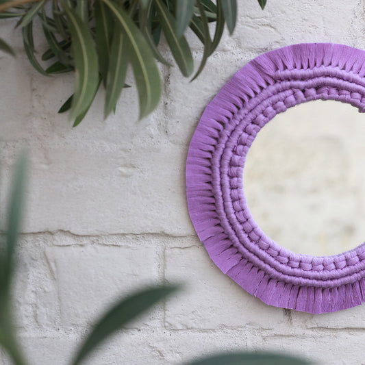 Flora Macrame Mirror | Handcrafted Boho Wall Decor