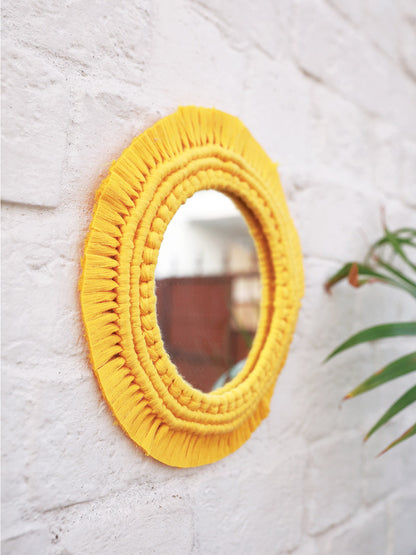 Flora Macrame Mirror | Handcrafted Boho Wall Decor